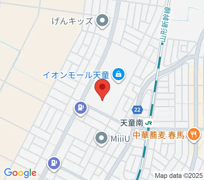 イオンシネマ天童の地図