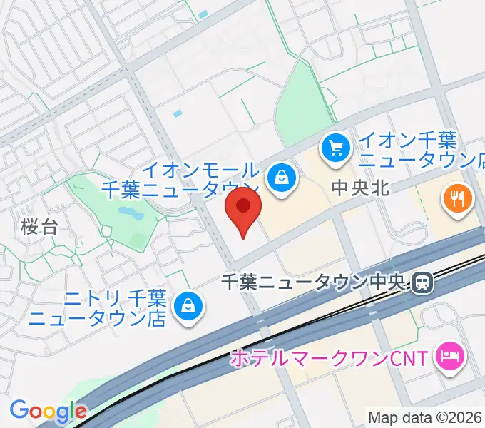 イオンシネマ千葉ニュータウンの地図