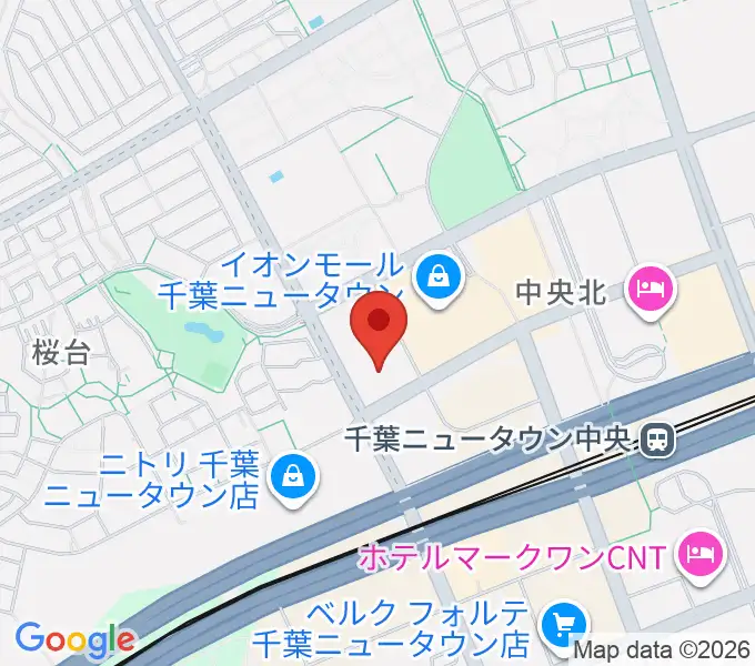 イオンシネマ千葉ニュータウンの地図