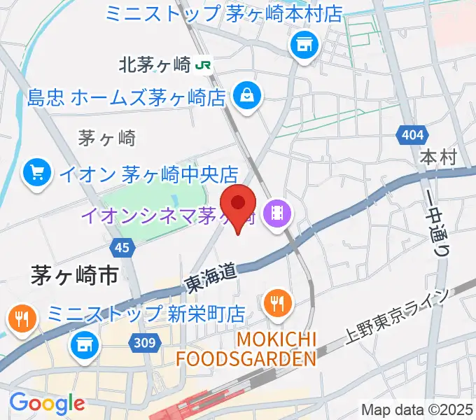 イオンシネマ茅ヶ崎の地図