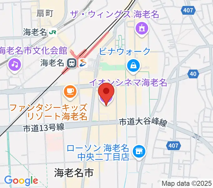 イオンシネマ海老名の地図