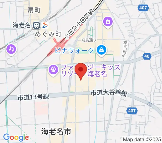 イオンシネマ海老名の地図