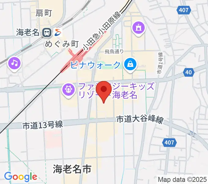 イオンシネマ海老名の地図
