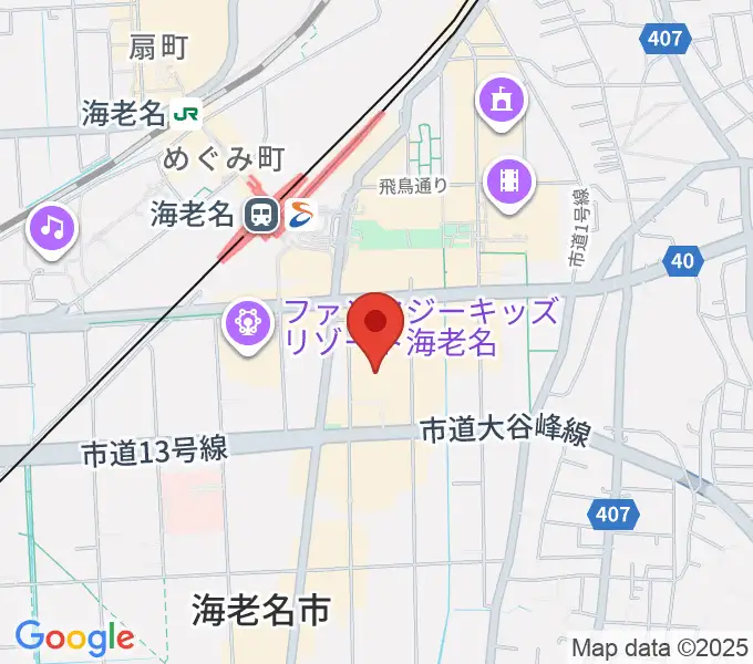 イオンシネマ海老名の地図