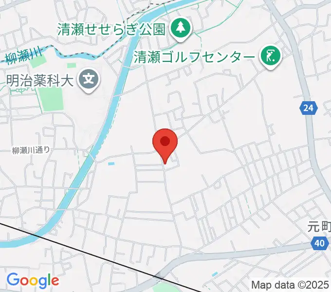 瀬戸輝一ギター教室の地図