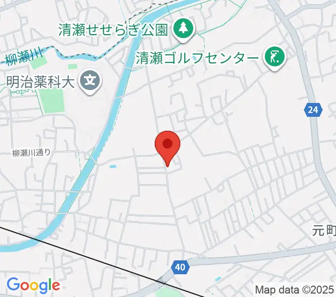 瀬戸輝一ギター教室の地図