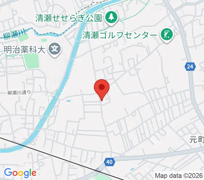 瀬戸輝一ギター教室の地図