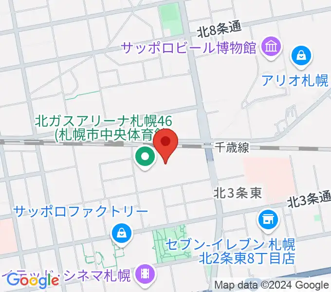 北ガスアリーナ札幌46の地図