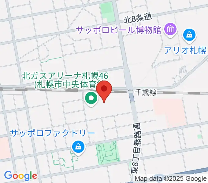 北ガスアリーナ札幌46の地図