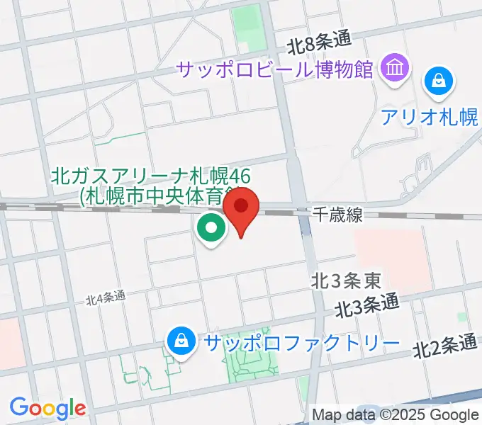 北ガスアリーナ札幌46の地図
