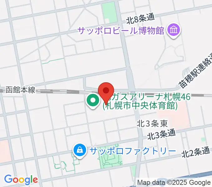 北ガスアリーナ札幌46の地図