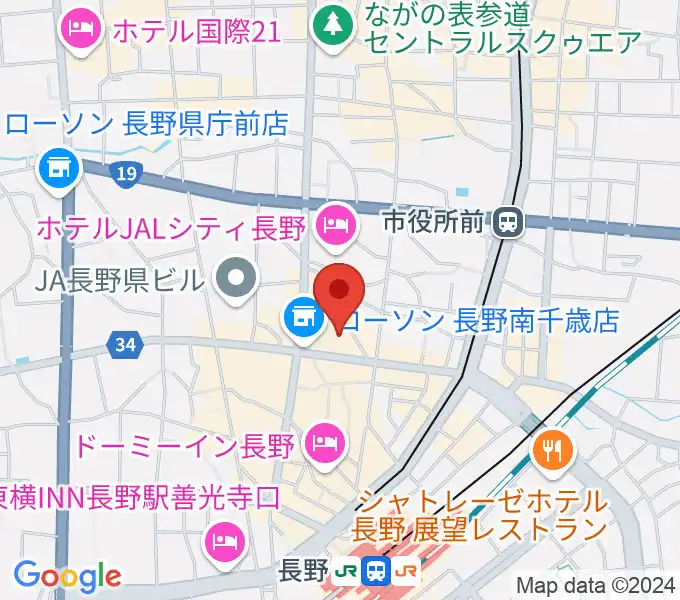 リハーサルスタジオEYEの地図