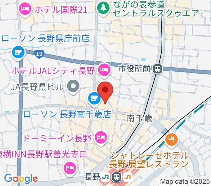 リハーサルスタジオEYEの地図