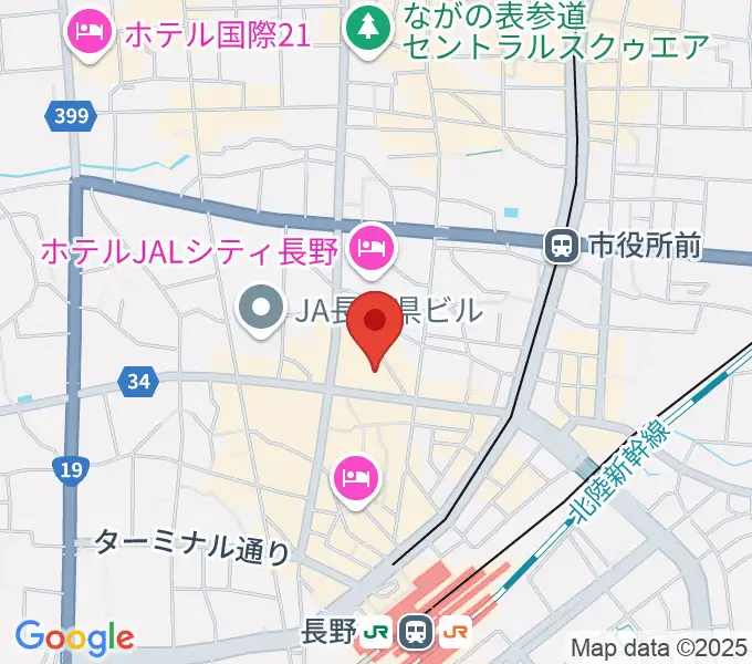 リハーサルスタジオEYEの地図