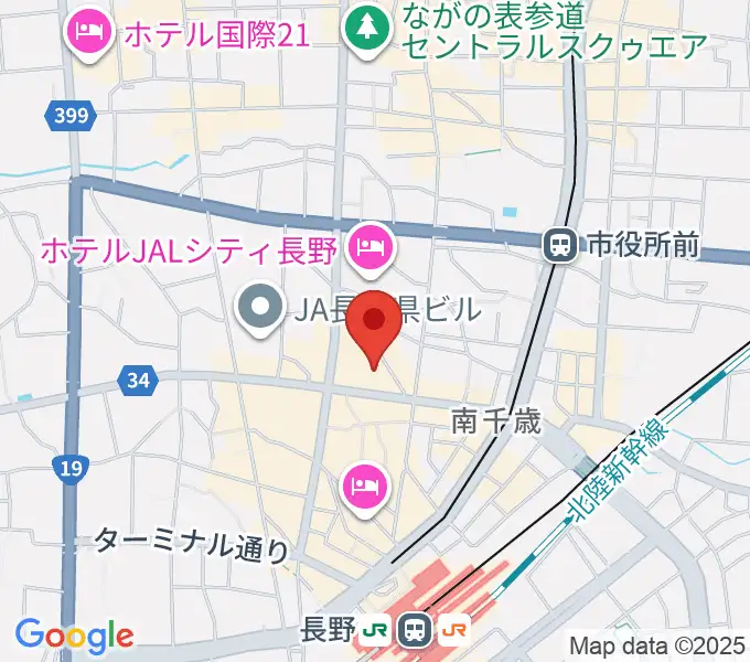 リハーサルスタジオEYEの地図