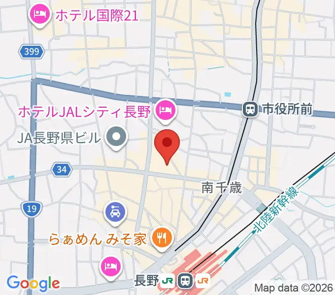 リハーサルスタジオEYEの地図