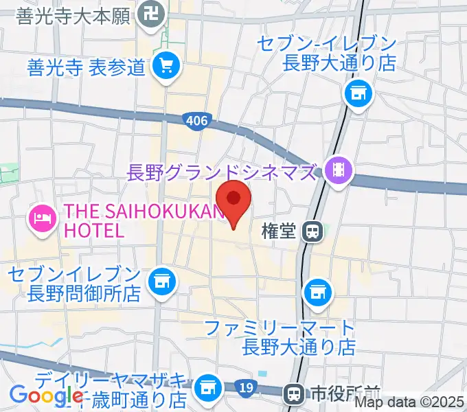 長野相生座・ロキシーの地図