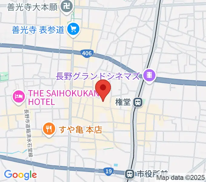 長野相生座・ロキシーの地図
