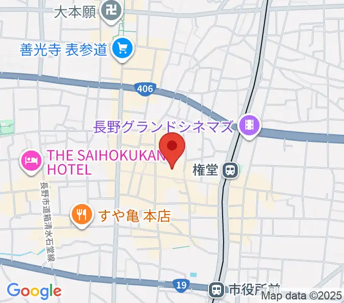 長野相生座・ロキシーの地図