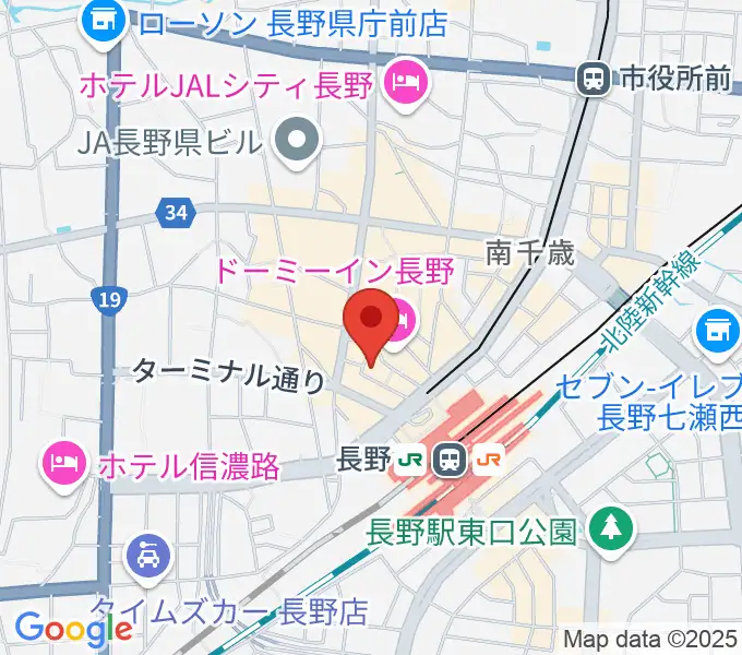 千石劇場の地図