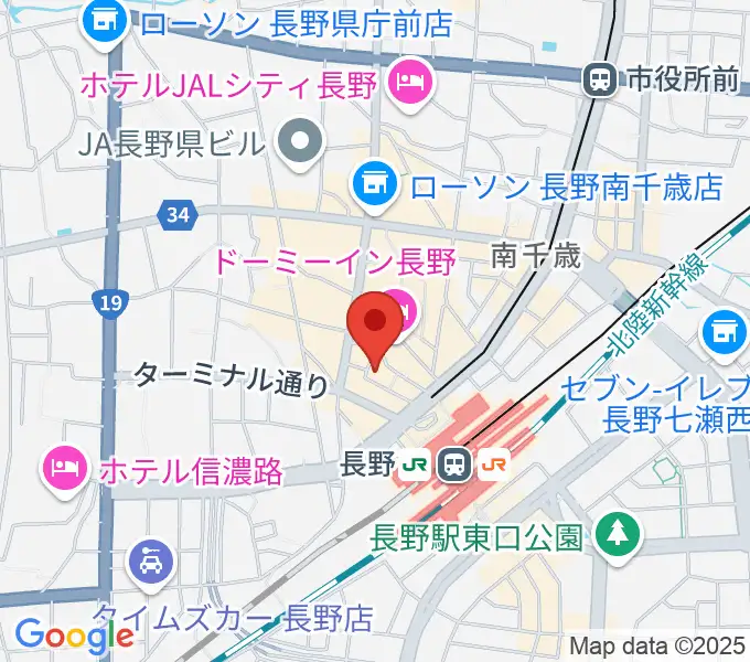 千石劇場の地図