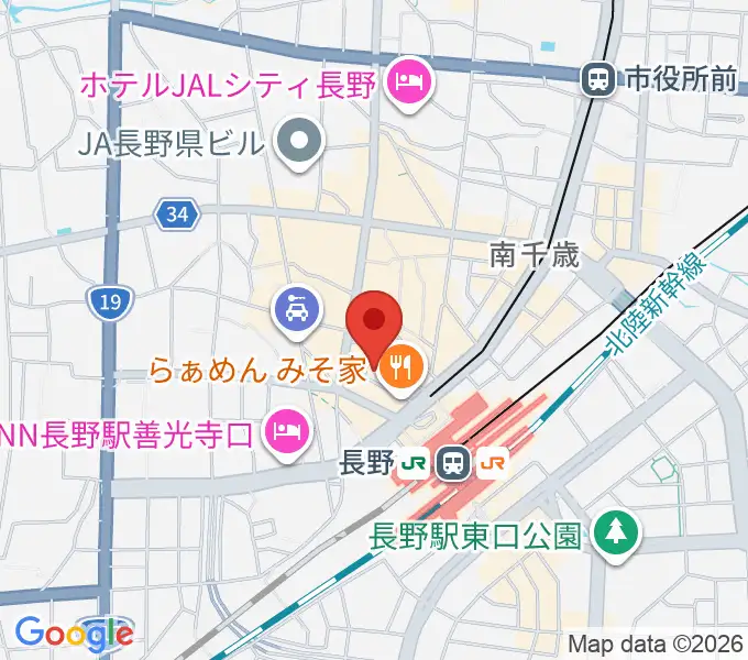 千石劇場の地図