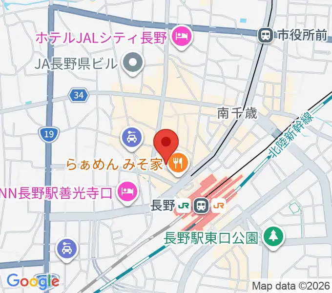 千石劇場の地図