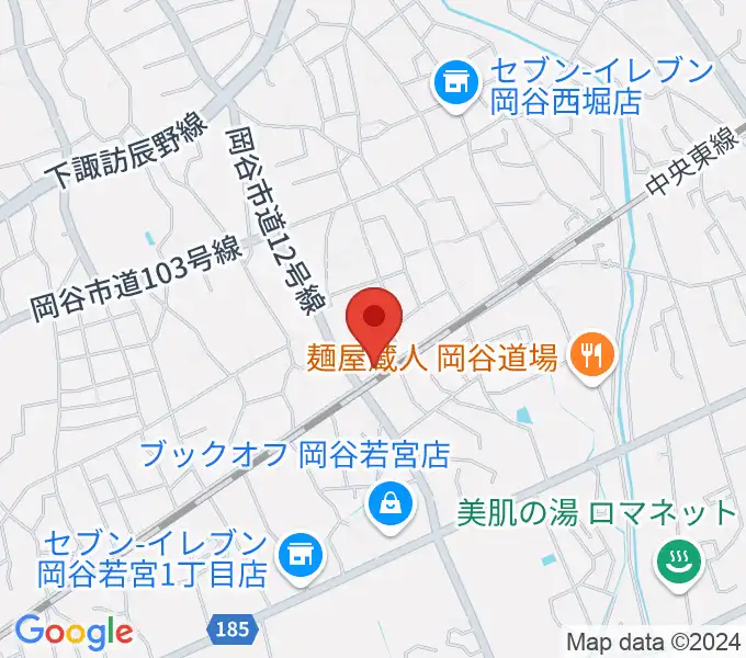 岡谷BAR ASiAの地図