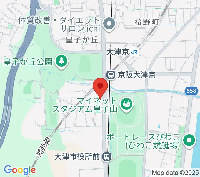 FMおおつの地図