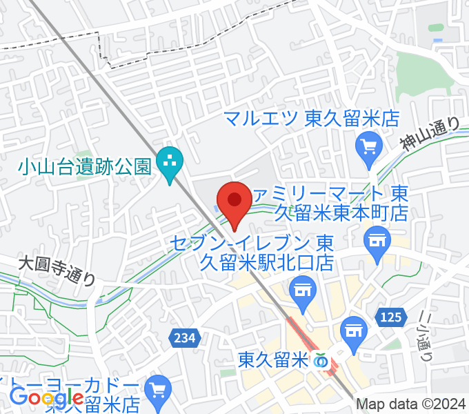 TOKYO854くるめラの場所