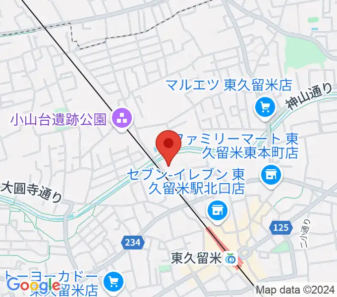 TOKYO854くるめラの地図