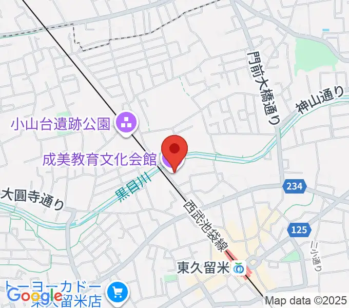 TOKYO854くるめラの地図
