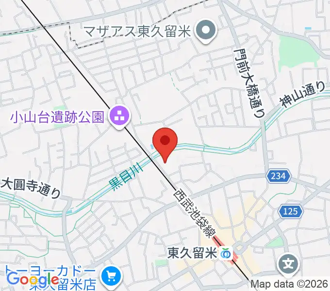 TOKYO854くるめラの地図