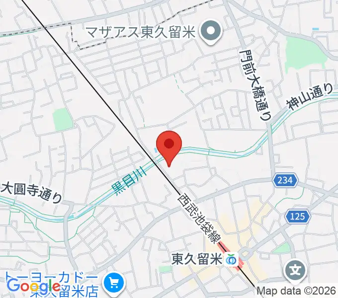 TOKYO854くるめラの地図