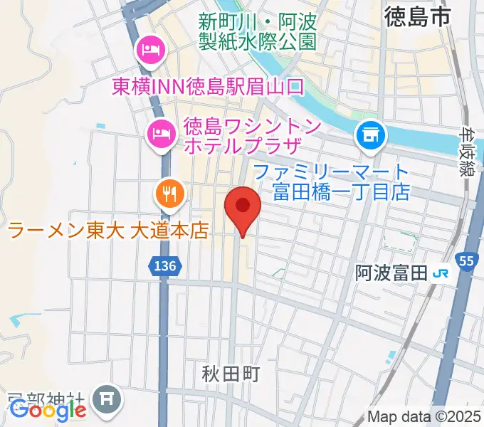 徳島FIGHT CLUBの地図