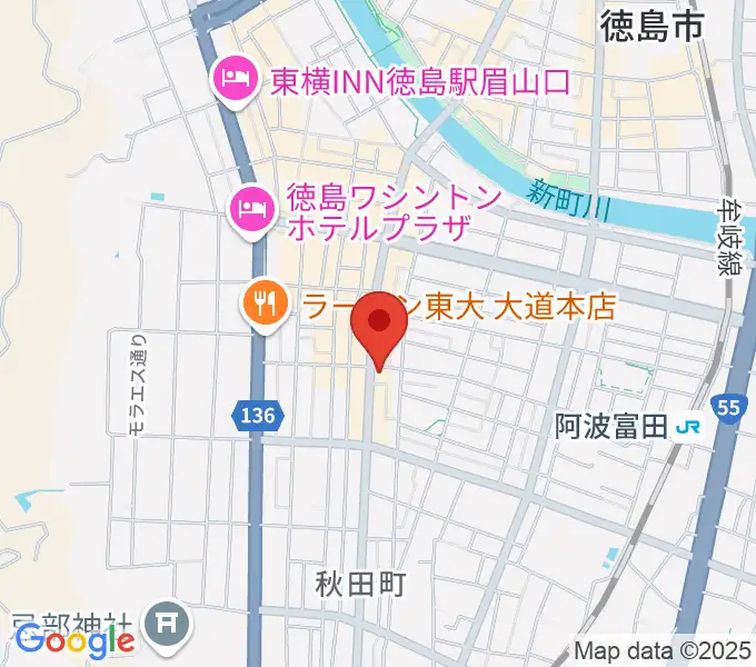 徳島FIGHT CLUBの地図