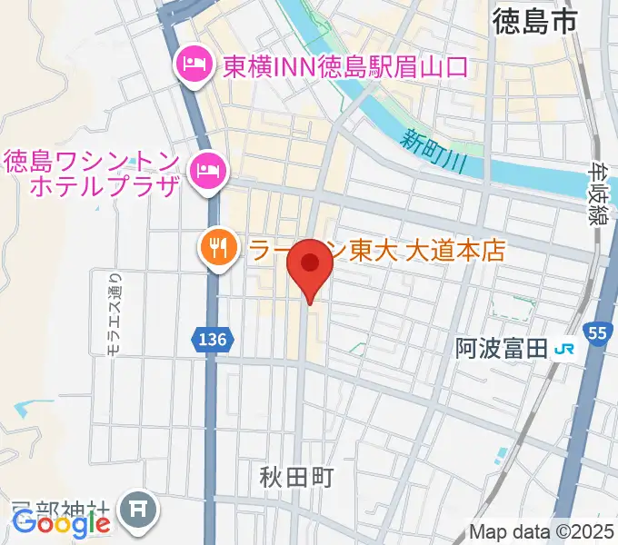 徳島FIGHT CLUBの地図