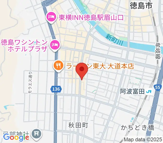 徳島FIGHT CLUBの地図