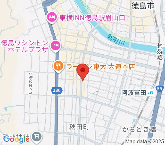 徳島FIGHT CLUBの地図