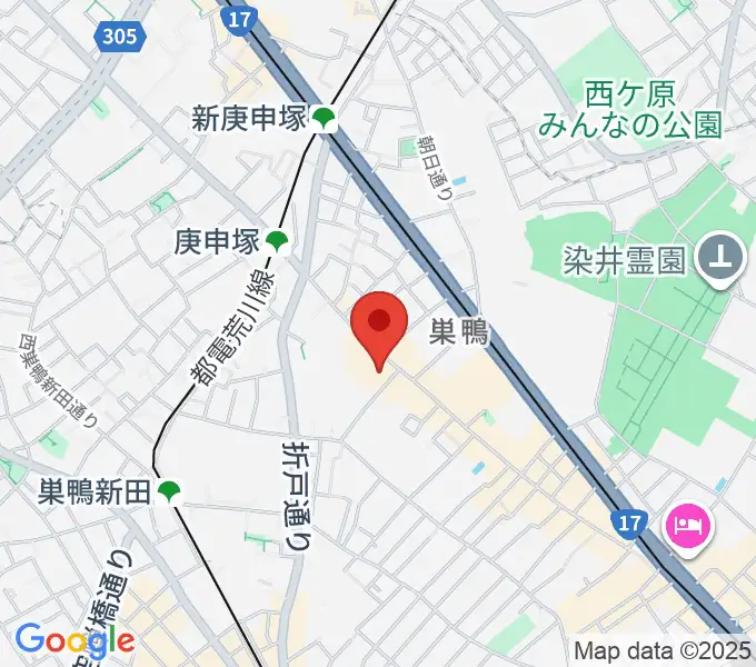 巣鴨地域文化創造館(中山道待夢)の地図