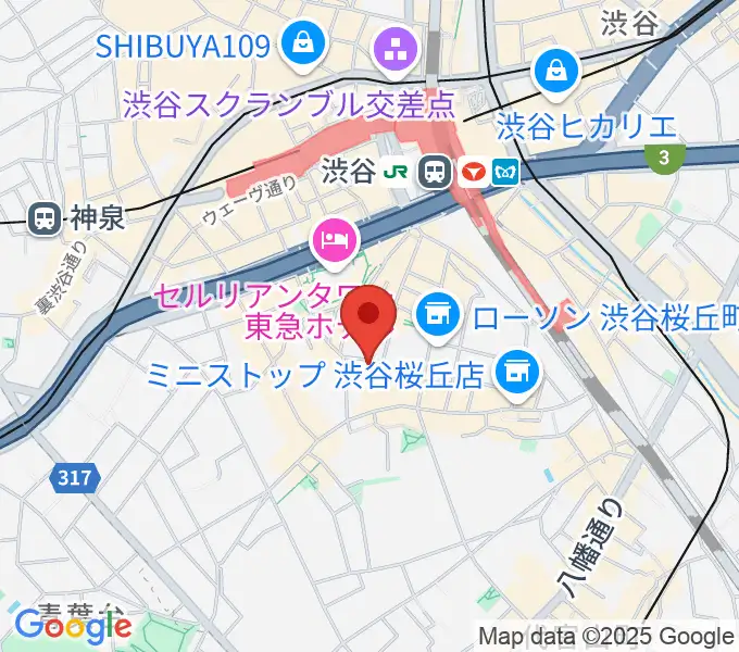 羽田弦ヴァイオリンズの地図