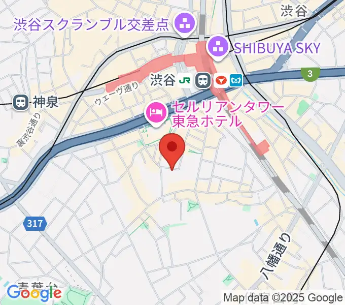 羽田弦ヴァイオリンズの地図