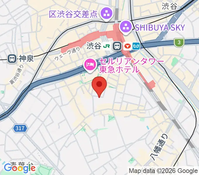 羽田弦ヴァイオリンズの地図