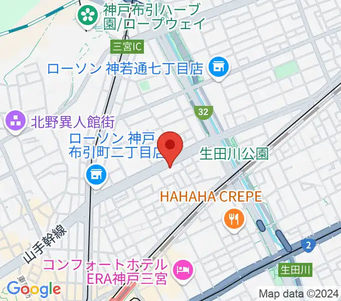 ソアースタジオの地図