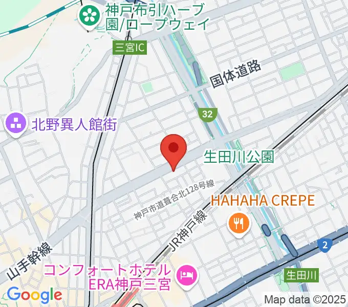 ソアースタジオの地図