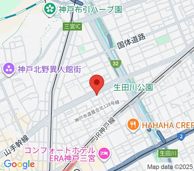 ソアースタジオの地図