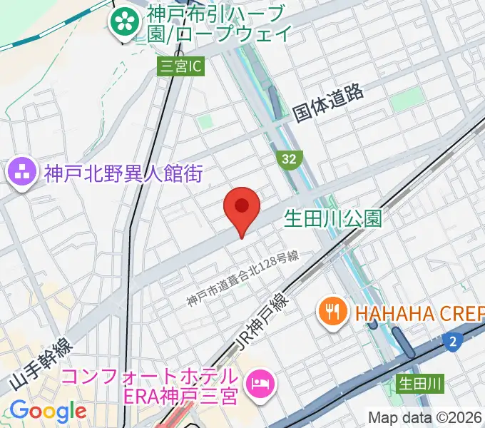 ソアースタジオの地図