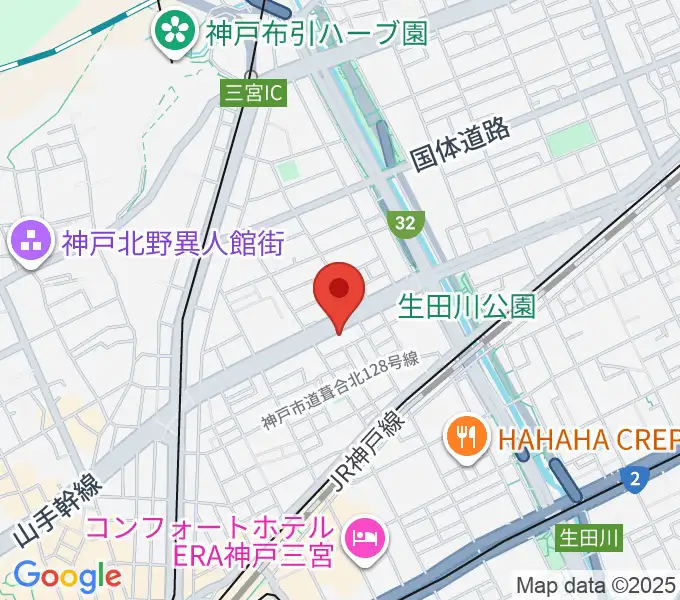 ソアー音楽教室の地図