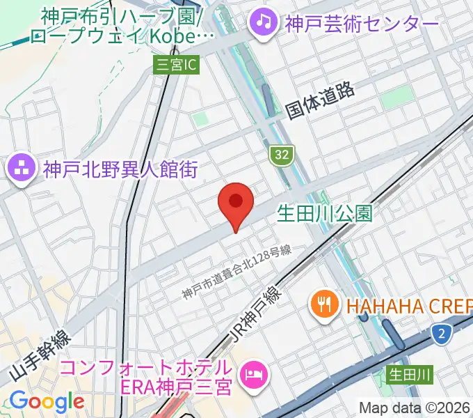 ソアー音楽教室の地図