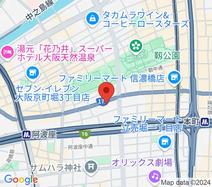 山下ヴァイオリン・ピアノ教室の地図